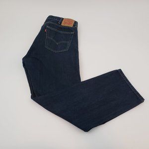 LEVI'S 505 Straight Leg Dark Wash Jeans